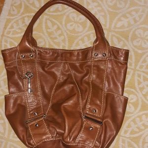 Fossil Fifty Four Leather Hobo Large